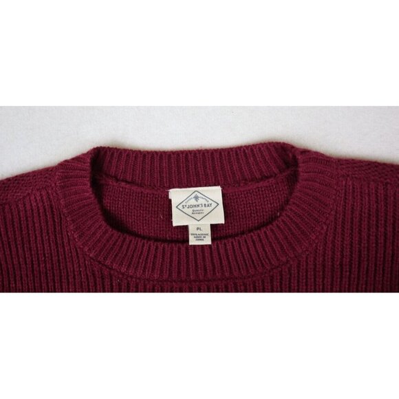 ST. JOHN'S BAY - WOMEN'S MAROON PULLOVER SWEATER - SIZE PL - Picture 5 of 7